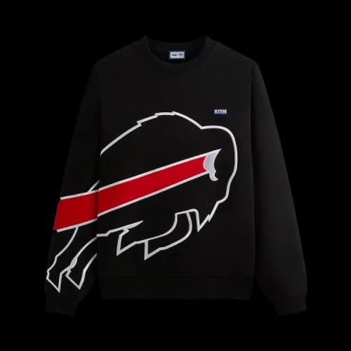 Kith For The NFL Buffalo Bills Vintage Nelson Crewneck 'Black'