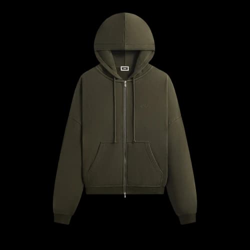 Kith Lofty Fleece Cropped Braxton Hoodie 'Cypress'