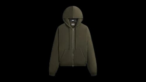 Kith Lofty Fleece Cropped Braxton Hoodie Cypress