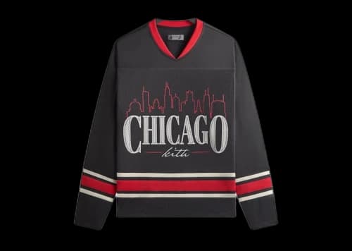 Kith Chicago Long Sleeve Malik Jersey Black