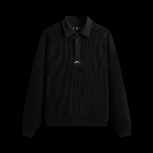 Kith Rib Stitch Ronin Henley Sweater 'Black'