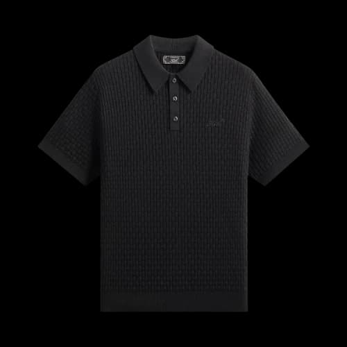 Kith Basket Weave Tilden Polo 'Black'