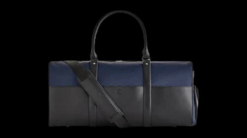 Kith Monogram Nylon Leather Traveler K55 Bag Nocturnal