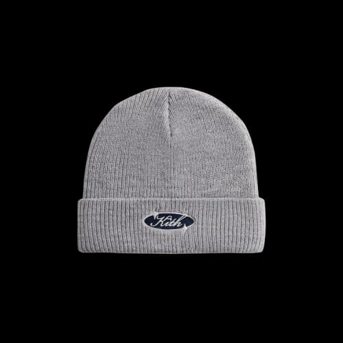 Kith Clean Script Acrylic Beanie 'Light Heather Grey'