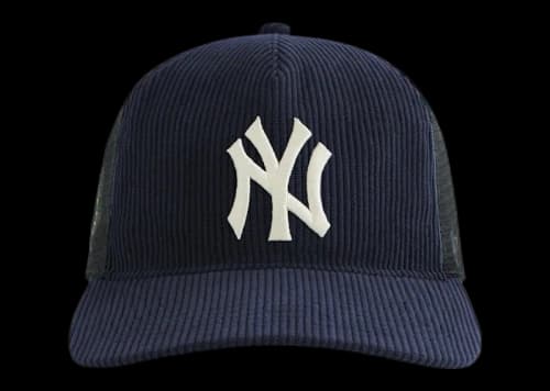 Kith x '47 x New York Yankees Corduroy Trucker Hat Nocturnal