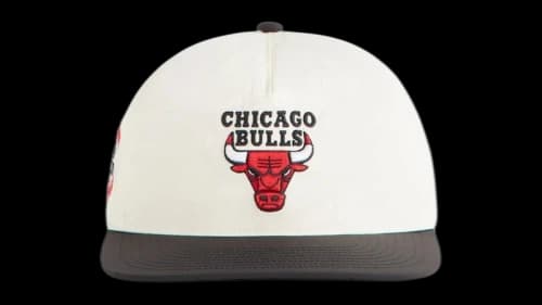 Kith x 47 Brand Chicago Bulls Nylon SL Hitch Snapback Sandrift