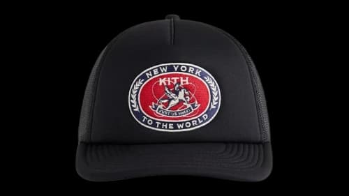 Kith Laurel Pegasus Nolan Trucker Hat Black