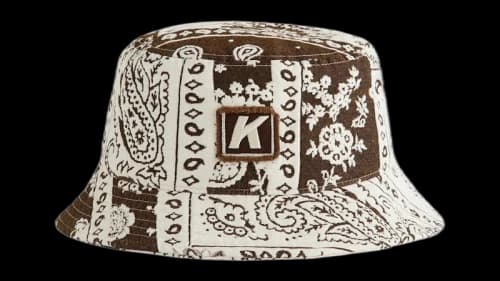 Kith Bandana Jacquard Dawson Bucket Hat Coffee