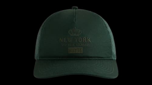 Kith New York To The World Relaxed Twill Nolan Trucker Hat Stadium