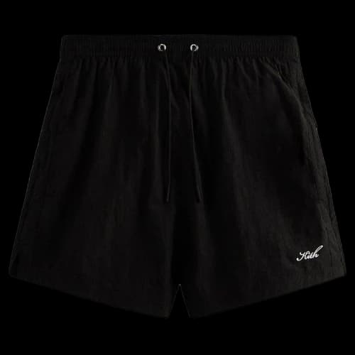 Kith Garment Washed Nylon Active Swim Short 'Black'