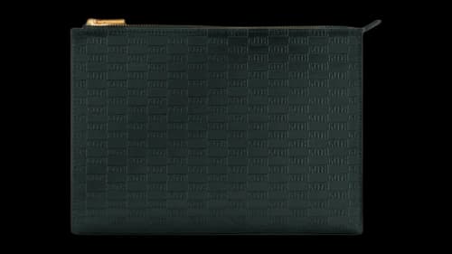 Kith Kithmas Monogram Vachetta Leather Zip Pouch Equestrian
