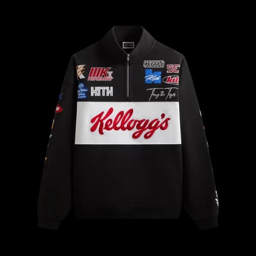 Kith Treats For Kellogg’s Frosted Flakes Cereal & Tony The Tiger Racing Nelson Quarter Zip 'Black'