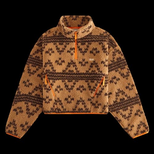 Kith Women Reggie Jacquard Sherpa Quarter Zip 'Loft'