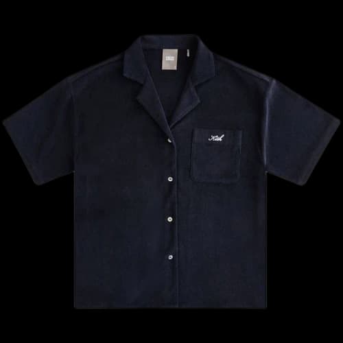 Kith Women Pima Towel Elena Camp Shirt 'Nocturnal'