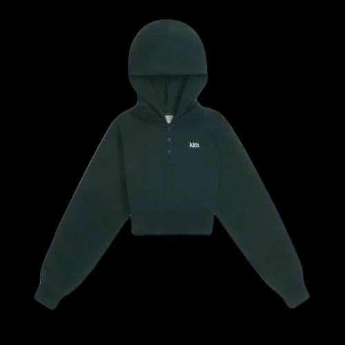 Kith Women Hillside Henley Hoodie 'Stadium'