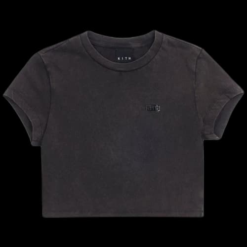 Kith Women Mulberry Washed Tee 'Black'