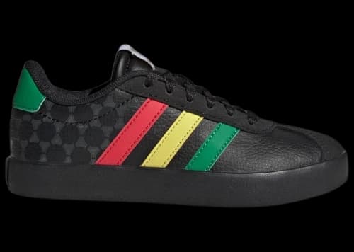 adidas VL Court 3.0 Black Green Pure Ruby (GS)
