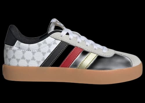 adidas VL Court 3.0 White Black Red Gold Metallic (GS)