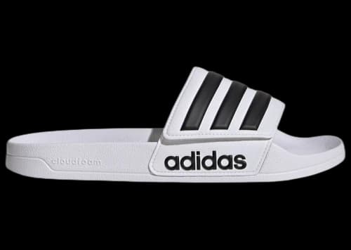 adidas Adilette Shower Slides White Black