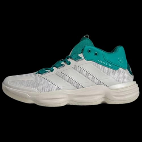Adidas COURT STABIL Abrasion Resistant Breathable Mid top Volleyball Shoes Men's Gray Green