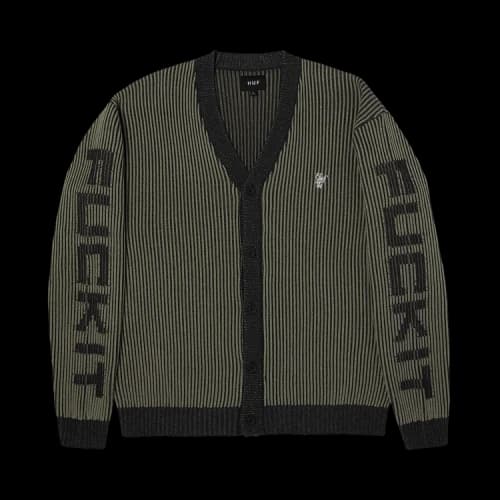 HUF Repeater Cardigan 'Asphalt'
