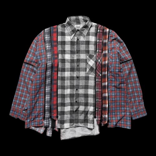 Needles 7 Cuts Zipped Wide Flannel Shirt 'Assorted'