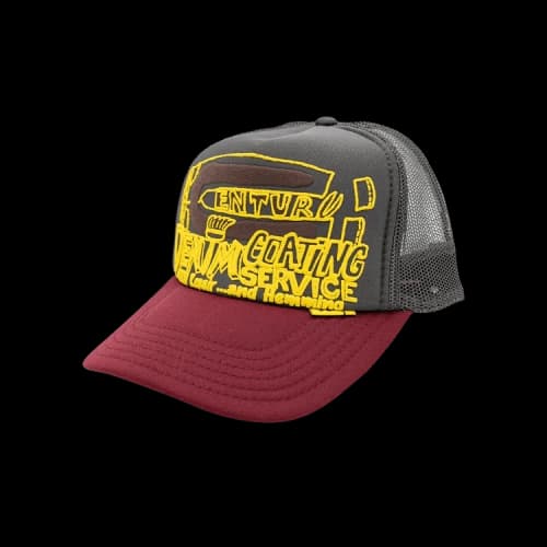 Kapital Century Denim Coating Service Trucker Cap 'Charcoal'