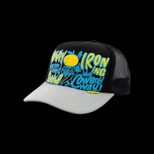 Kapital Coneycowbowy Trucker Cap 'Black/Grey'