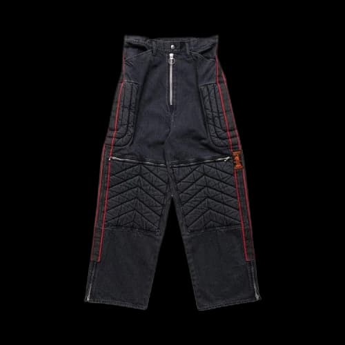 Kapital Denim Kountry Motocross Pants 'Black/Black'