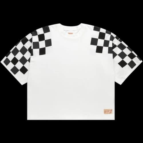 Kapital Jersey Racer Flag Huge T-Shirt 'White'