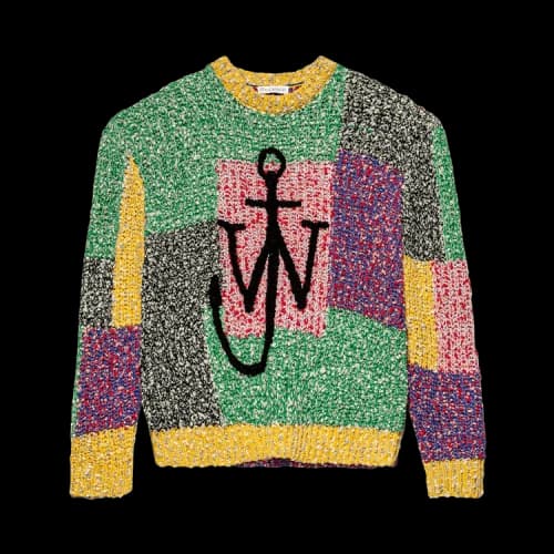 JW Anderson Anchor Patch Crewneck 'Black/Multi'