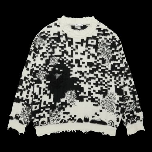 JW Anderson QR Code Jumper 'White/Black'