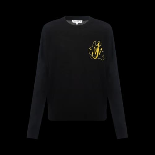 JW Anderson Bunny Motif Merino Jumper 'Black'