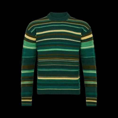 JW Anderson Multi Stripe Jumper 'Green/Multicolor'