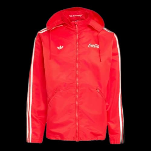 adidas x Coca Cola Nylon Parka Asia Sizing 'Vivid Red'