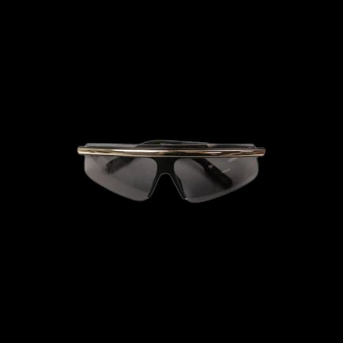 Kenzo Metallic Rim Visor Sunglasses 'Black'