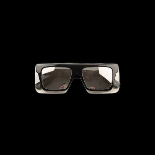 Kenzo Translucent Mirror Acetate Sunglasses 'Black'