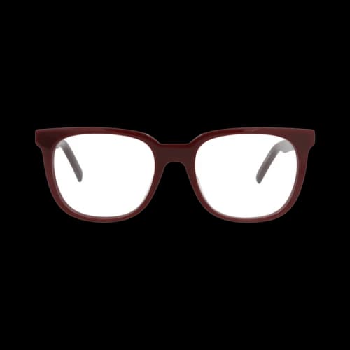 Kenzo Square-Frame Acetate Optical Frames 'Bordeaux/Transparent'