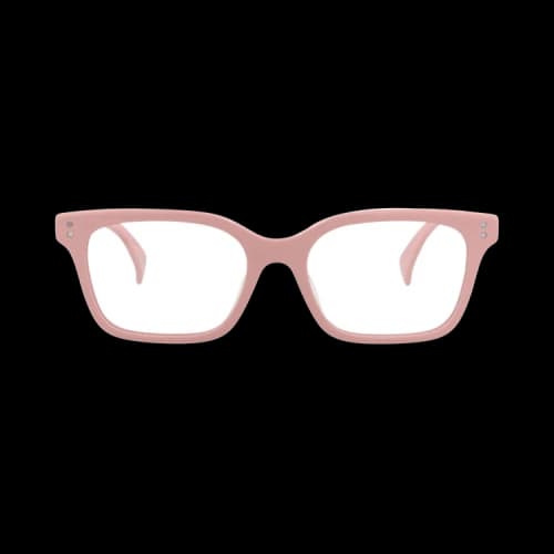 Kenzo Square-Frame Acetate Optical Frames 'Pink/Transparent'