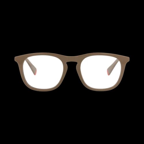 Kenzo Round-Frame Acetate Optical Frames 'Beige/Transparent'