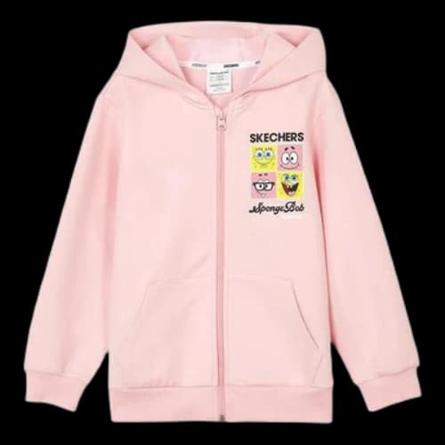 (GS) Skechers x SpongeBob SquarePants Graphic Jacket 'Pink'