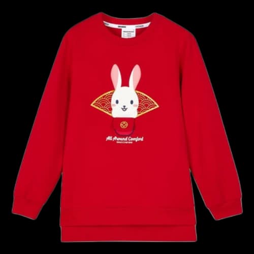 Skechers CNY Series Crew Sweater 'Red White' (Women's)