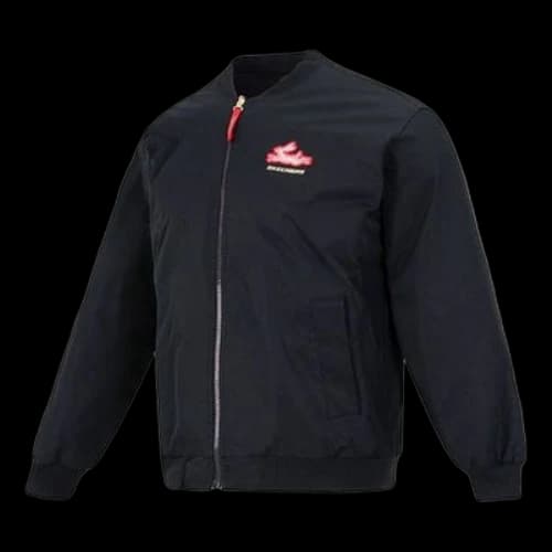 Skechers Letter Embroidery Reversible Padded Jacket 'Black Red'