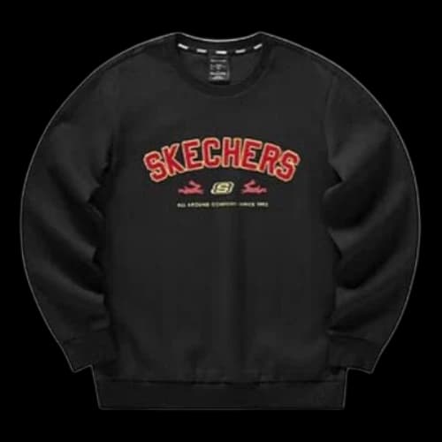 Skechers CNY Long Sleeve Hoodies 'Black Red'