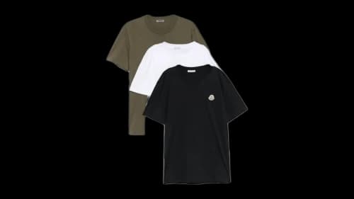 Moncler SS Tee (3 Pack) Blu/Militare/Bianco