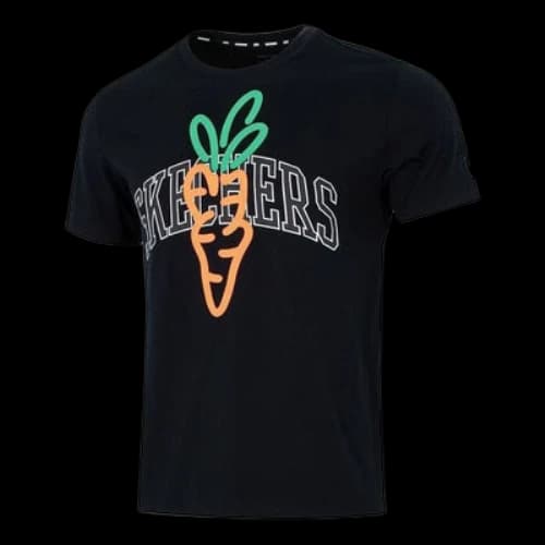 Skechers x Carrots Graphic T-Shirt 'Black Orange Grey'