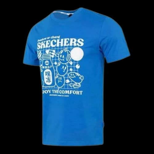 Skechers Graphic Tee 'Blue White'