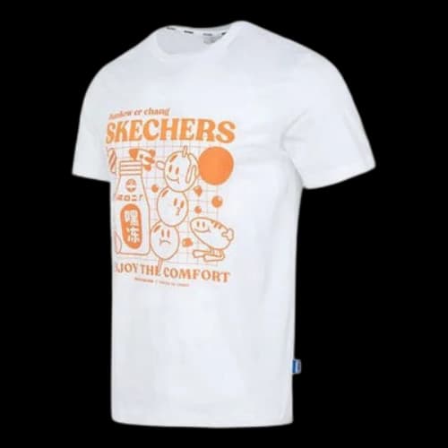 Skechers Graphic Tee 'White Orange'