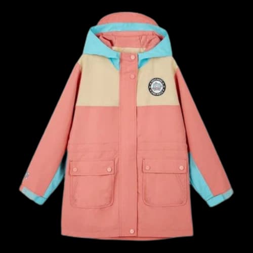 (GS) Skechers Casual Jacket 'Pink Beige Blue'