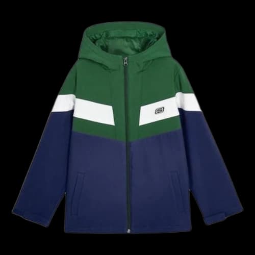 (GS) Skechers Logo Print Sport Fleece Lined Thickened Hooded Jacket 'Multi-Color'